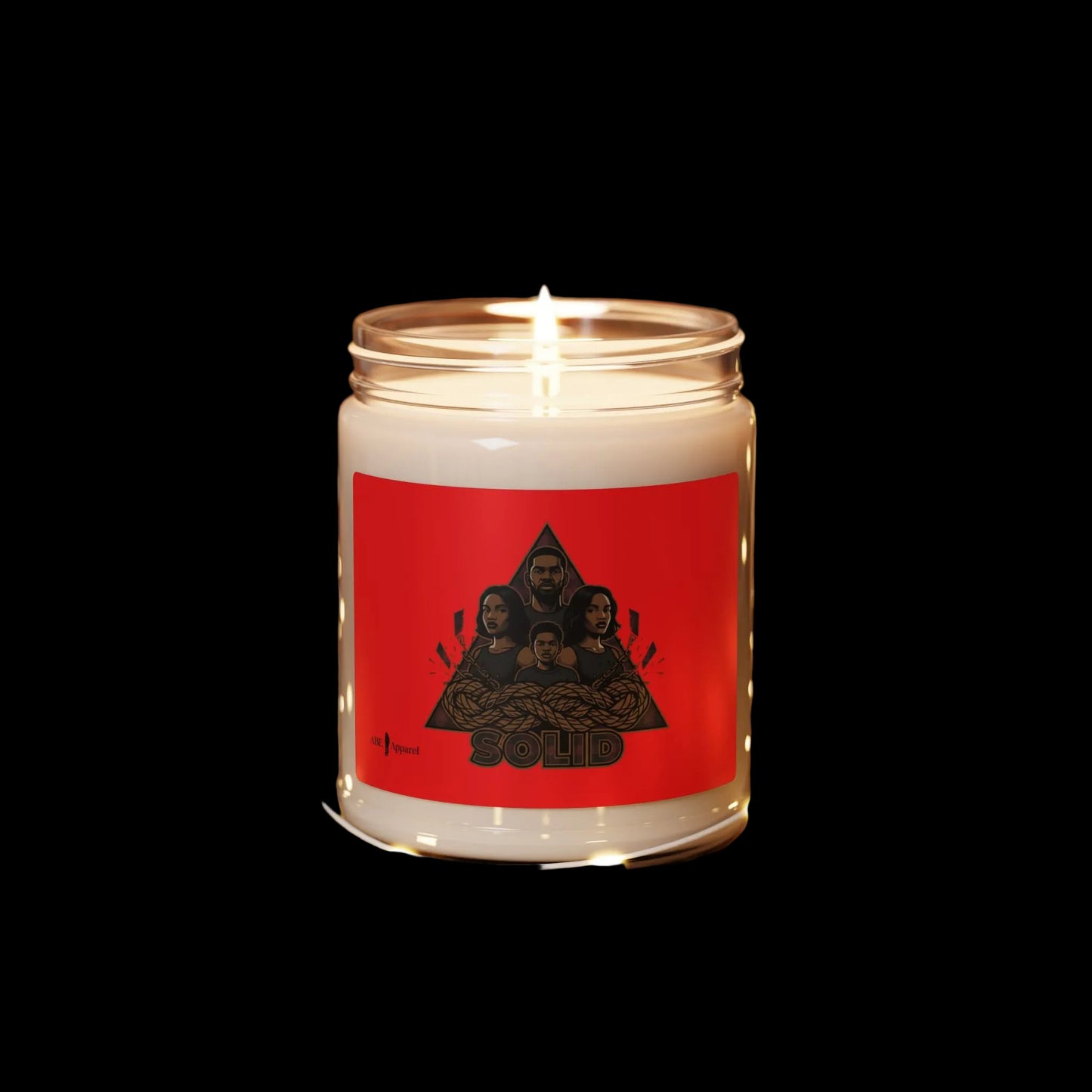 Grunge Plaid Patchwork Candle | Soy Jar, 9oz, 90s Rock Revival