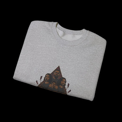 Triangle Band Collage Sweatshirt | grunge shirt, 90s rock revival