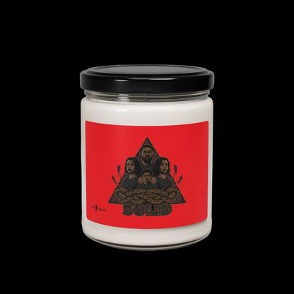 Grunge Plaid Patchwork Candle | Soy Jar, 9oz, 90s Rock Revival