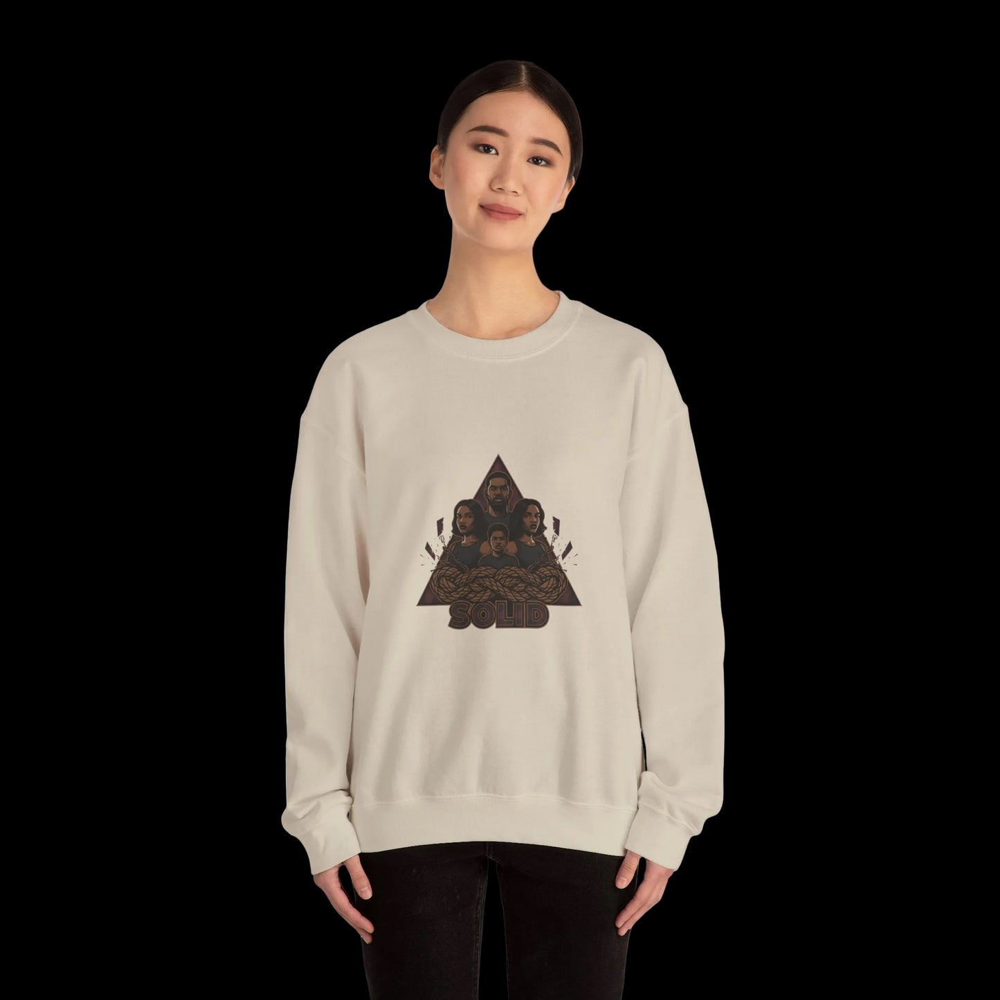 Triangle Band Collage Sweatshirt | grunge shirt, 90s rock revival