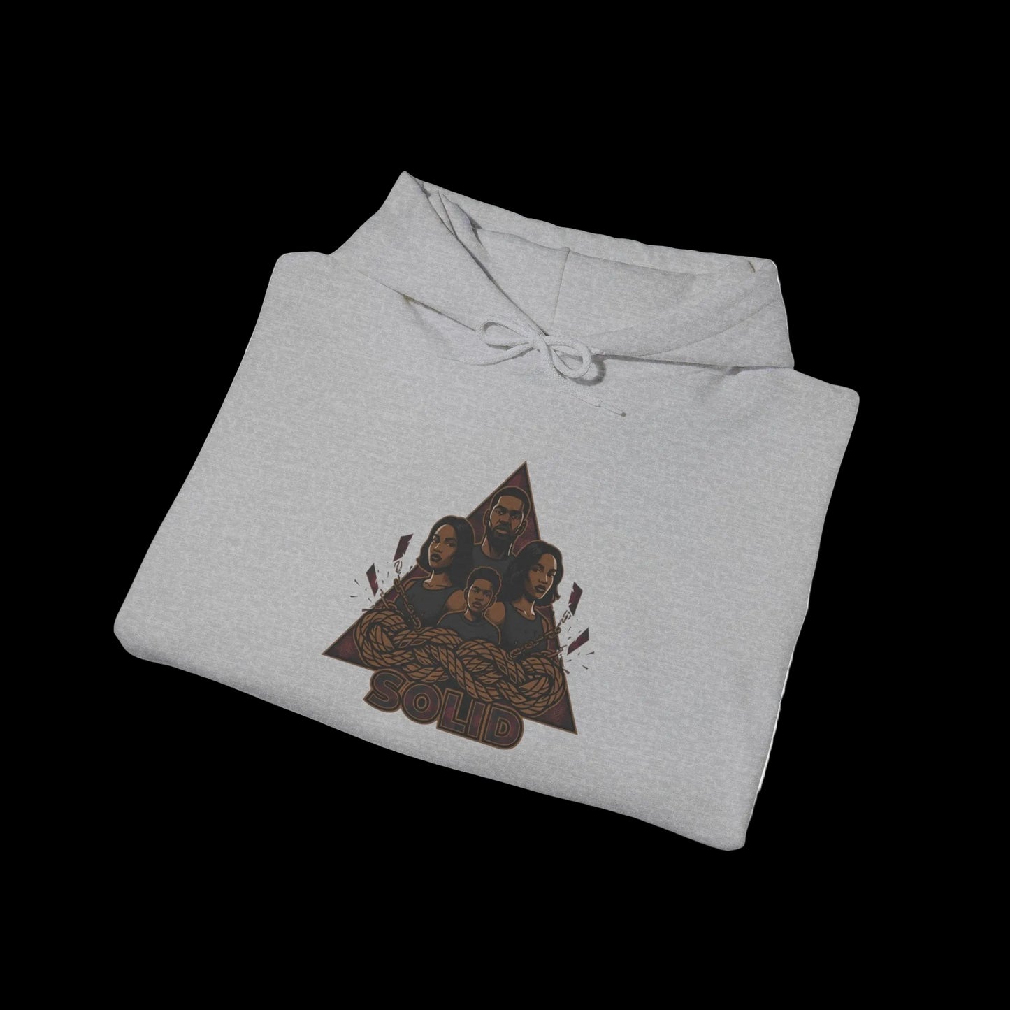 ABE Distressed Triangle Patch Hoodie | grunge revival, plaid patchwork