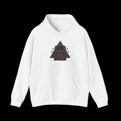 ABE Distressed Triangle Patch Hoodie | grunge revival, plaid patchwork