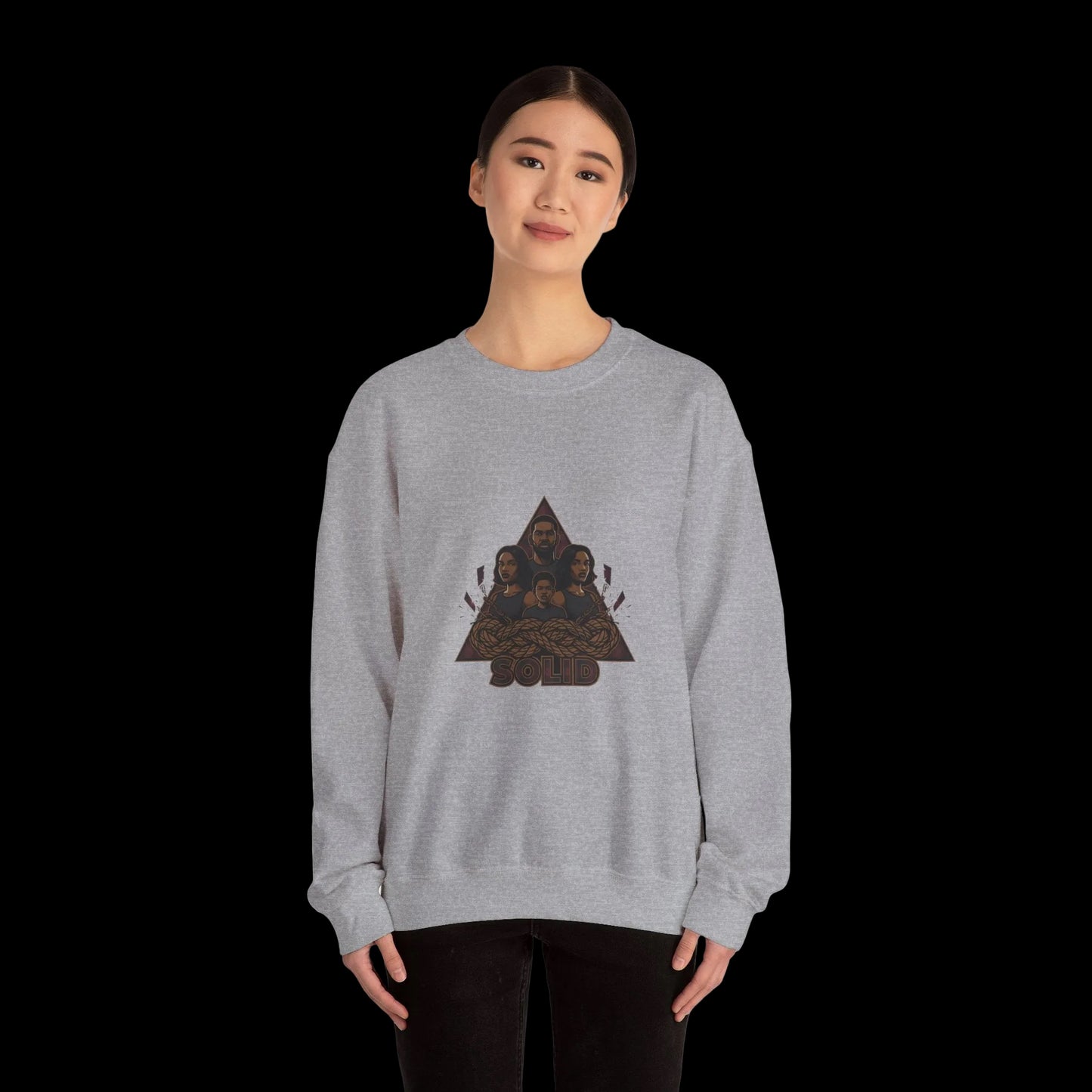 Triangle Band Collage Sweatshirt | grunge shirt, 90s rock revival