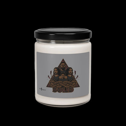 Grunge Plaid Patchwork Candle | Soy Jar, 9oz, 90s Rock Revival