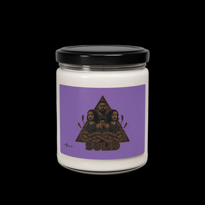 Grunge Plaid Patchwork Candle | Soy Jar, 9oz, 90s Rock Revival