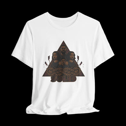 Grunge Plaid Patchwork Tee | 90s Rock Revival, Punk Graphic Tee