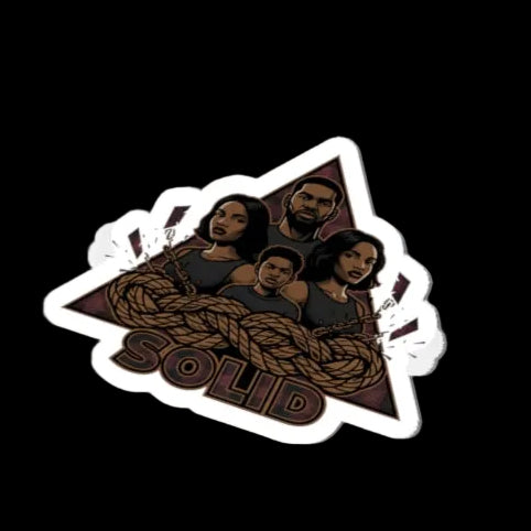 Solid Triangle Portrait Sticker | grunge revival, punk plaid aesthetic