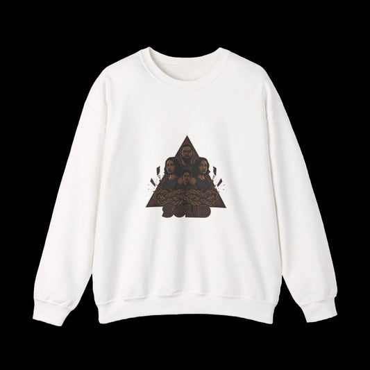 Triangle Band Collage Sweatshirt | grunge shirt, 90s rock revival