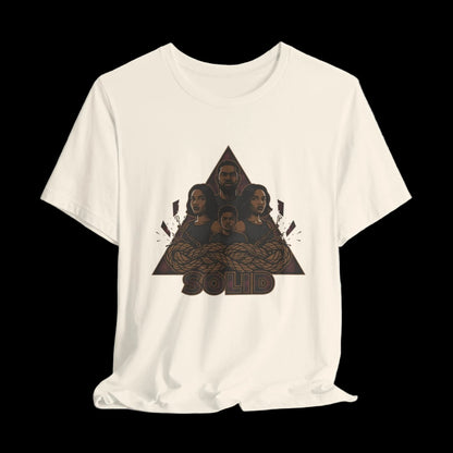 Grunge Plaid Patchwork Tee | 90s Rock Revival, Punk Graphic Tee