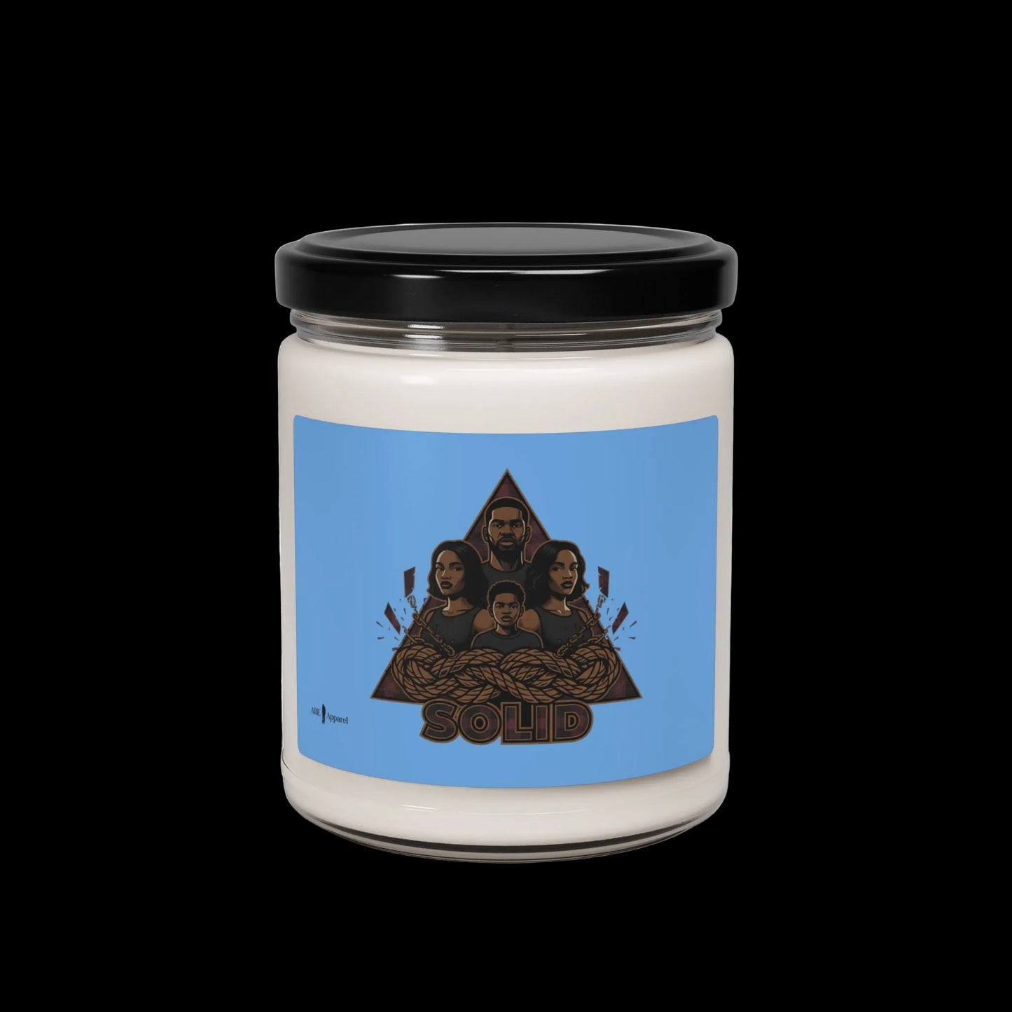 Grunge Plaid Patchwork Candle | Soy Jar, 9oz, 90s Rock Revival