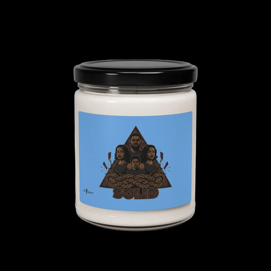 Grunge Plaid Patchwork Candle | Soy Jar, 9oz, 90s Rock Revival