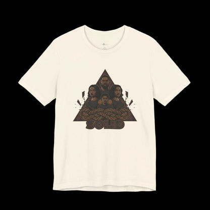 Grunge Plaid Patchwork Tee | 90s Rock Revival, Punk Graphic Tee