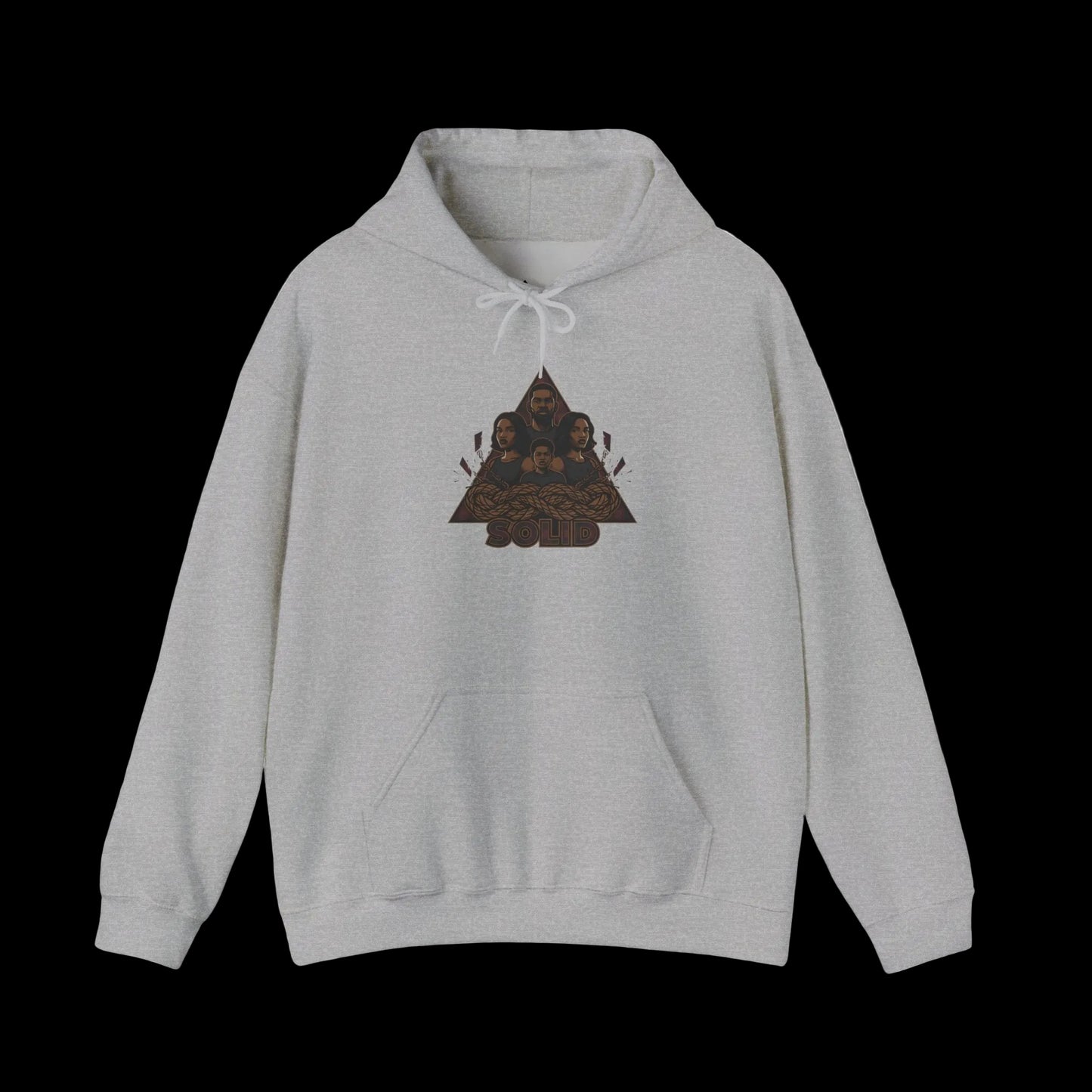 ABE Distressed Triangle Patch Hoodie | grunge revival, plaid patchwork