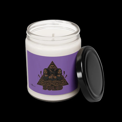Grunge Plaid Patchwork Candle | Soy Jar, 9oz, 90s Rock Revival